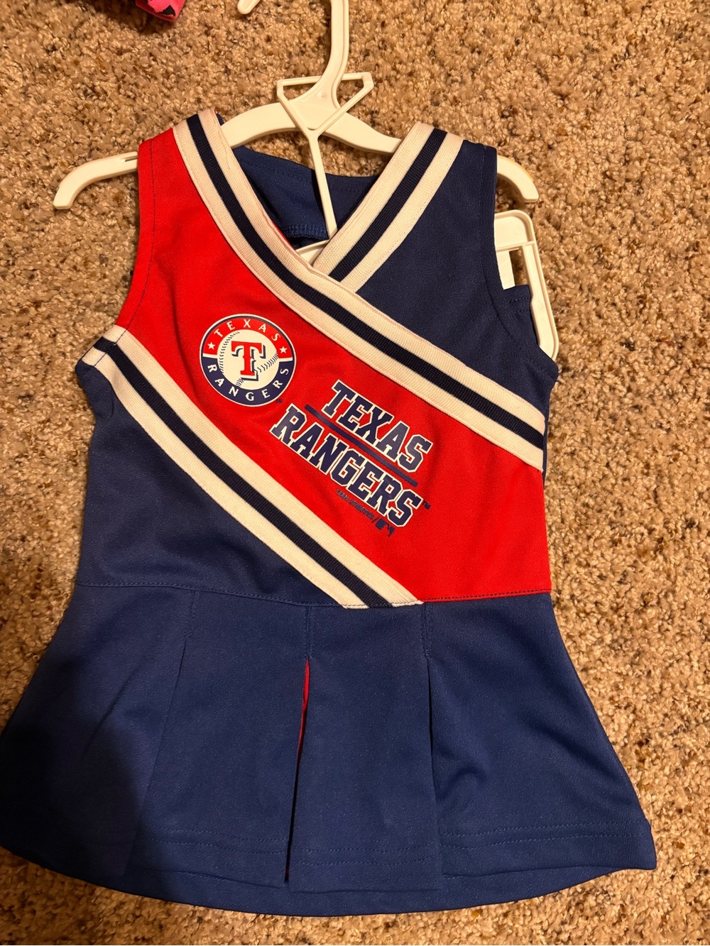 Girls' Cheer Tank Top - Blue & Red 12M